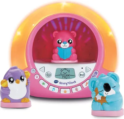 Produktbild von VTech Story'Clock Märchenwecker, Rosa, Geschichtenerzähler und Schlaftrainer, 3-8 Jahre