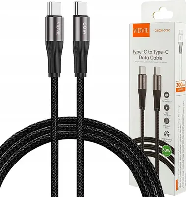 Immagine prodotto di CAVO VIDVIE USB TIPO-C VELOCE CAVO ROBUSTO RICARICA RAPIDA 60 W 3 m