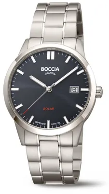 Produktbild von Boccia 3673-02 Herrenuhr Titanium Solar 39mm 5ATM