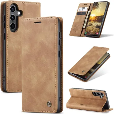 Produktbild von Samsung Galaxy S25 Hülle - CaseMe 013 Klapphülle - Braun