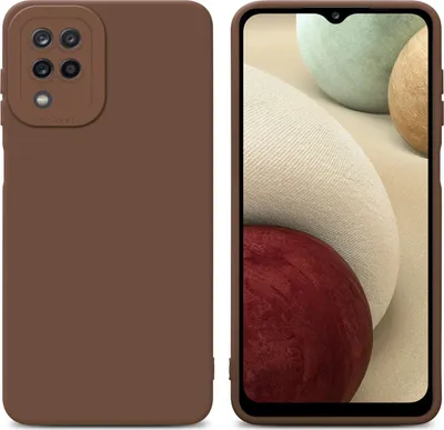Image de Cadorabo Housse pour Samsung Galaxy A12 / M12 Housse de protection en brun TPU Silicone Etui Case Housse pour téléphone portable