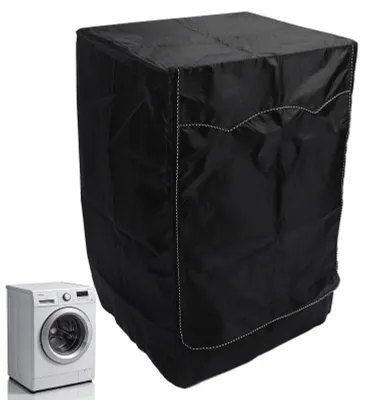 Waschmaschinenabdeckung, wasserdicht, 60x60x88 cm, schwarz