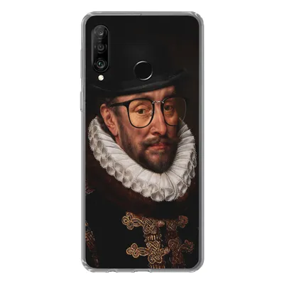Produktbild von MuchoWow® Handyhülle Schutzhülle Hülle für Huawei P30 Lite Wilhelm von Oranien - Adriaen Thomasz - Bril Silikon Softcase Handy Hülle - Handyhülle