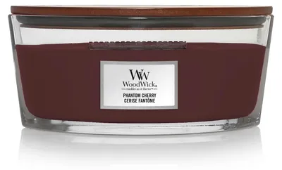 Productafbeelding van WoodWick Phantom Cherry, Elipsa, Bourgondisch, Amber, Kasjmierhout, Kersen (fruit), Vanille, 40 uur brandduur, 1 stuk