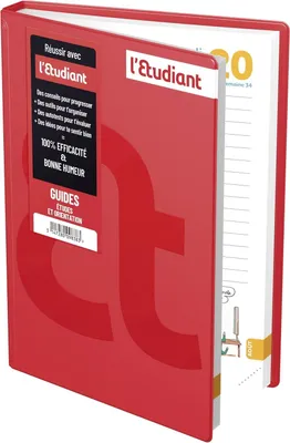 Produktbild von Hamelin 1 Tageskalender von L'Etudiant Manifest, roter Einband, August 2026 bis Juli 2027, Format 15 x 21 cm