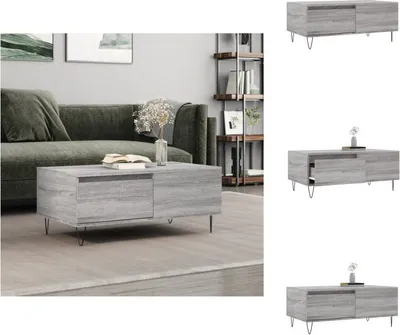 Obrázok produktu pre vidaXL Konferenčný stolík sivý Sonoma 90x50x36,5 cm materiál na báze dreva - Konferenčné stolíky