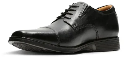 Zdjęcie produktu dla Clarks Tilden Cap, męskie, czarna skóra, rozmiar 7.5