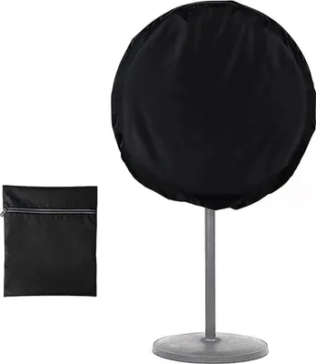 Produktbild von INF Schwarze 75cm Ventilatorabdeckung - Staubdicht & Wasserdicht Schutzhülle
