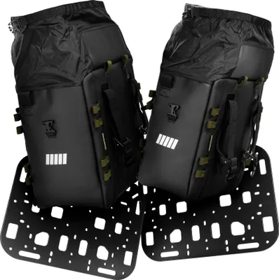 Immagine prodotto di Set di borse laterali SC-38 L + SC-32 M incl. 2 piastre di montaggio - SCHNORR