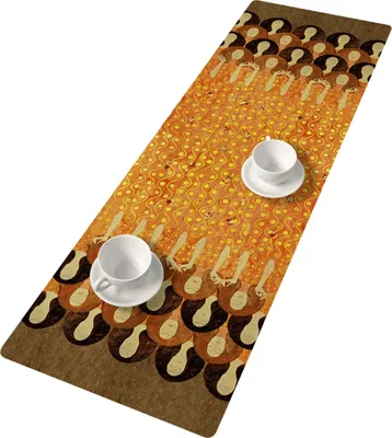 Produktbild von BERTONI Filz Tischläufer, Tischdecke mit Muster Bank Tischdekoration KANTATA 95x33 cm