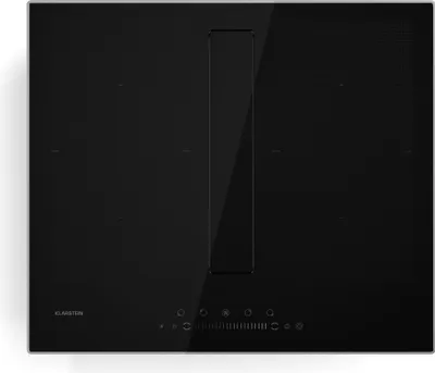 Obrázok produktu pre Klarstein Chef-Fusion indukčná varná doska s digestorom - 7 200 W, prietok vzduchu 590 m³/h, flexi zóna a boost, trieda energetickej účinnosti A, sklenený povrch, priestorovo úsporná, detská poistka, čierna