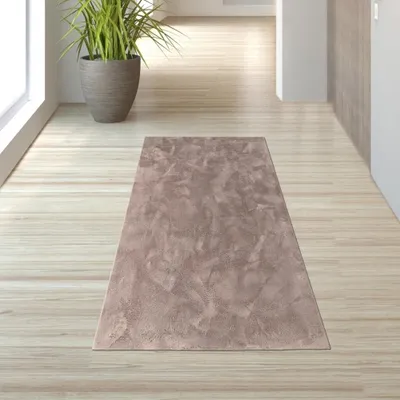 Produktbild von Teppich taupe weich pflegeleicht saugrobotergeeignet für Wohnbereiche Größe - 80 x 150 cm