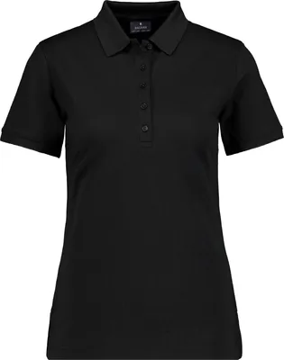 Produktbild von RAGWOMAN Damen Poloshirt Kurzarm Baumwollmix Piqué Schwarz 3XL