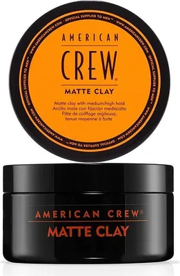 Produktbild von American Crew Matte Clay 85g, Haarcreme, 85 g, Alle Haare, Topf, Aqua/Water/Eau, Kaolin, Petrolatum, Cera Alba/Beeswax/Cire D’abeille, PEG-7 Glyceryl Cocoate,..., 1 Stück(e)