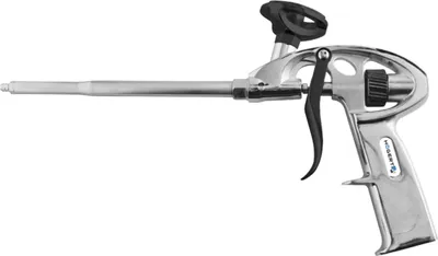 Produktbild von Högert Technik Auftragspistole Montageschaum-Pistole Metallpistole robuste Schaumpistole für PolyurethanSchäume, Bauschaumpistole zum effizienten Verarbeiten von Pistolenschäumen, langlebig aus Metall