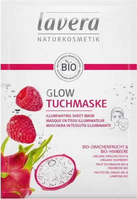 Produktbild von LAVERA Illuminating Tuchmaske mit Bio-Pitaya und Bio-Himbeere