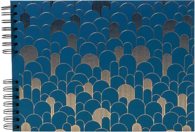 Immagine prodotto di Album fotografico Exacompta Néo Déco 32x22 cm con rilegatura a spirale 50 pagine Bleu de France