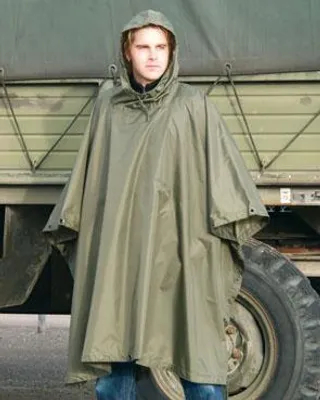 Produktbild von Regenmantel-Poncho oliv Rip-Stop Mil-Tec