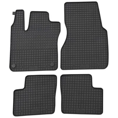 Produktbild von für Renault Twingo ab 09/2014 Passform Fußmatten PETEX Gummimatten 4-teilig schwarz Allwettermatten Gummifußmatten