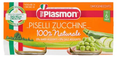 Zdjęcie produktu dla Plasmon 70170211, 80 g, Groszek, Cukinia