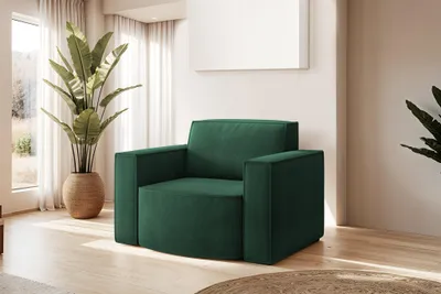 Produktbild von Sessel Designersessel PALMA in Stoff Noel Grün