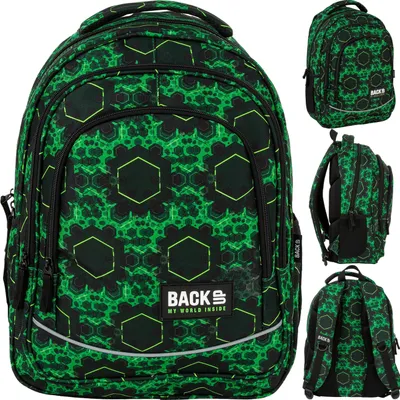 Obrázok produktu pre Školský batoh BackUp pre mládež zelený