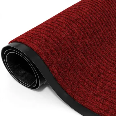 Obrázek produktu pro Koberec, běhoun, podlahová rohož, 90x300 cm, červená, protiskluzová, lze stříhat