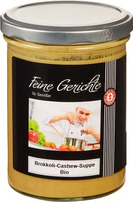 Produktbild von Schrader Brokkoli Cashew Dattel Suppe Bio, vegan