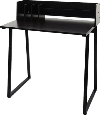 Zdjęcie produktu dla Stolik konsolowy HWC-K69, stolik pod telefon, 82x51cm struktura 3D, metal MDF ~ czarny