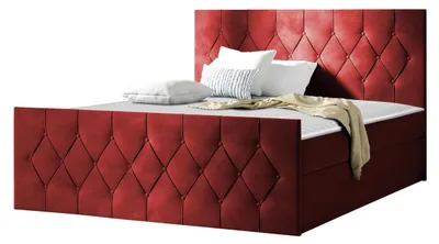 Produktbild von MIRJAN24 Boxspringbett Loloz Lux, Doppelbett mit Bettkasten und Matratze, Ehebett (Farbe: Mikrofaza 0034, Größe: 140x200 cm)