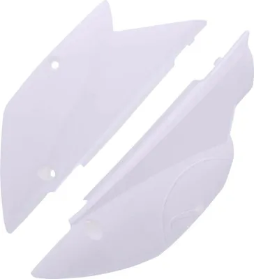 Image de Paire de panneaux latéraux POLISPORT blancs pour Kawasaki KLX