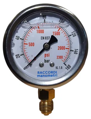 Produktbild von Radialer Niederdruckmanometer MG1-63 160 bar Gewinde 1/4"