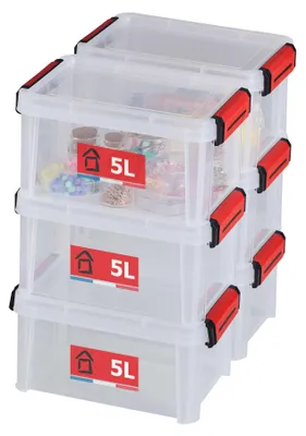 Obrázok produktu pre SUNDIS Clip'N Store sada 6 5l nádob s viečkami