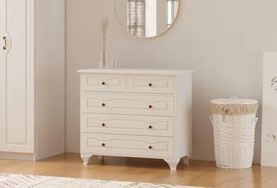Produktbild von Skye Decor, Rb-180, Kommode, Mattweiß, Spanplatte, 90 x 86 x 40 cm