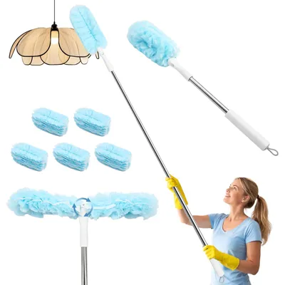Staubwedel mit Teleskopstange, 210 cm, 25 Tücher