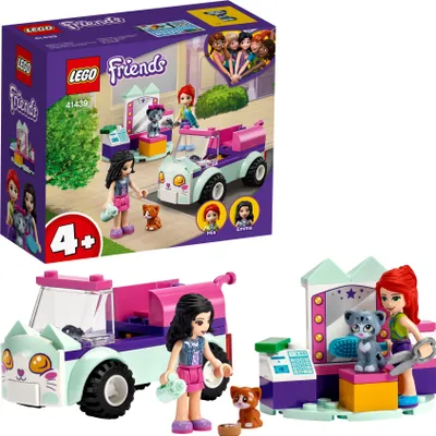 Produktbild von LEGO 41439 Friends Mobiler Katzensalon Set mit Mini Tierfiguren und Mini-Puppen