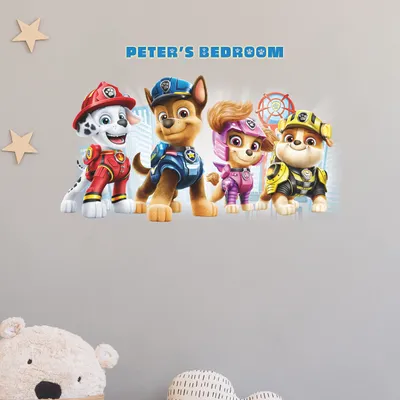 Produktbild von RoomMates RMK5122GM Paw Patrol Wandtattoo, zum Abziehen und Aufkleben, mit Alpha