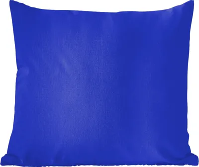 Produktbild von MuchoWow® Zierkissen Sofakissen Wohnzimmer Dekokissen 60x60 cm Blau - Einfarbig - Dunkelblau - Sitzfläche - Foto Polster
