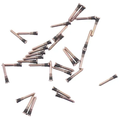 Image de 100 vis de rechange pour Apple iPhone 13 doré - Pièce de rechange