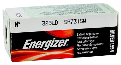 Produktbild von Energizer Uhrenbatterie 329LD SR731SW 39mAh in1er-Miniblister 1,55V E301537303 Knopfzelle Silberoxid Batterie E301537303
