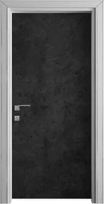 Produktbild von Tür Selbstklebende 90x210 cm Türfolie Türtapete Klebefolie - schwarze Stein