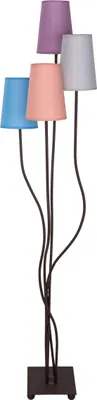 Produktbild von Näve Leuchten Stehleuchte BOHO mit E14 Stehleuchte BOHO mit E14 Stehleuchte - 4er Stehleuchte "BOHO" braun, Stehlampe im Boho Style, ausMetall und Textilmaterial in braun, 138 cm hoch, Maße 43 x 34 cm, E14-Fassung – Druckschalter