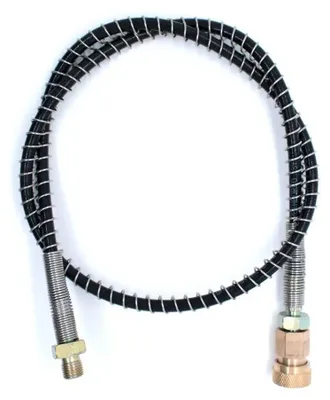 Immagine prodotto di Tubo flessibile ad alta pressione - 8 mm. Tubo per pompa - Raccordo rapido con filettatura interna M10x1 - 80 cm - Per pompa manuale - Set di 2 raccordi