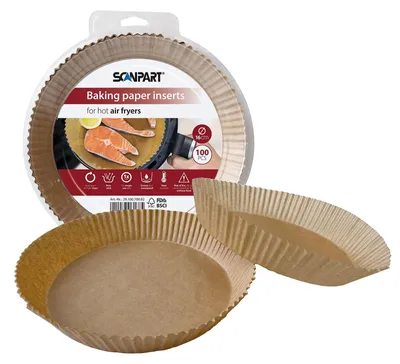 Produktbild von Backpapier für Heißluftfritteusen 16 cm rund