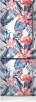 Produktbild von Magnete Küche Kühlschrank Kühlschrankmagnete 60x205 cm - Lackiertes Flamingo.