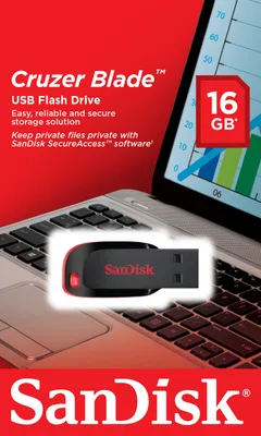 Produktbild von Sandisk Cruzer Blade, 16GB, 16 GB, USB 2.0