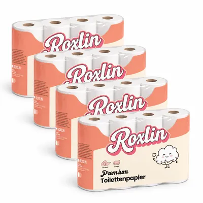 Immagine prodotto di Carta igienica premium Vella a 3 veli, ultra morbida, altamente assorbente, delicata per la pelle, resistente agli strappi e ipoallergenica - 32 rotoli, tedesca