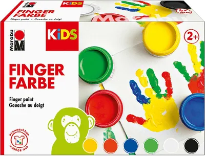 Immagine prodotto di Marabu 303000000081 KiDS vernice per dita 100 ml set da 6