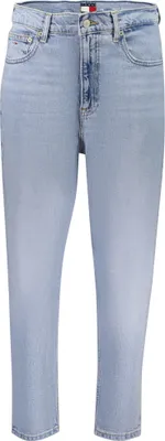 Immagine prodotto di Jeans a vita alta da donna in denim con ricamo, sostenibili, taglia: 26L30 colore: Azzurro