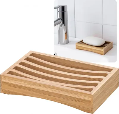 Obrázek produktu pro DRAGAN Bambusová mýdlenka z přírodního dřeva, elegantní a ekologická 13x8 cm IKEA
